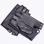 YISEVEN Mens Classic Leather Fingerless Driving Gloves YISEVEN