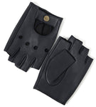 YISEVEN Men's Fingerless  Lambskin Leather Gloves YISEVEN