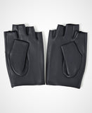 YISEVEN Men's Fingerless  Lambskin Leather Gloves YISEVEN