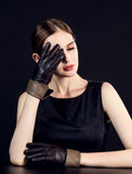 YISEVEN Women's  Sheepskin Cuffed Leather Gloves YISEVEN