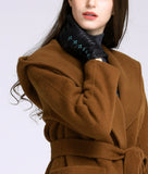 YISEVEN Women Winter Sheepskin  Leather Gloves YISEVEN