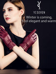 YISEVEN Women's Touchscreen Sheepskin Leather Gloves YISEVEN