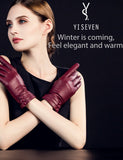 YISEVEN Women's Touchscreen Sheepskin Leather Gloves YISEVEN