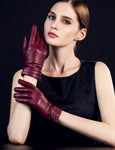 YISEVEN Women's Touchscreen Sheepskin Leather Gloves YISEVEN