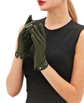YISEVEN Women's Touchscreen Sheepskin  Leather Gloves YISEVEN