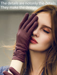 YISEVEN Women's Touchscreen Sheepskin Leather Gloves YISEVEN