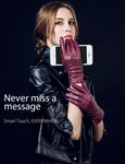 YISEVEN Womens Touchscreen Sheepskin Leather Gloves YISEVEN
