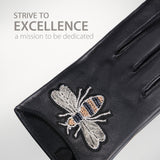 YISEVEN Women Touchscreen Sheepskin Leather Gloves YISEVEN