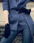 YISEVEN Womens Sheepskin Suede  Leather Gloves YISEVEN