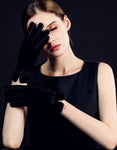 YISEVEN Womens Sheepskin Suede  Leather Gloves YISEVEN