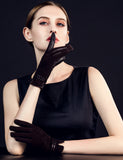 YISEVEN Womens Sheepskin Suede  Leather Gloves YISEVEN