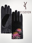 YISEVEN Women's Leather Speicial Design Gloves YISEVEN