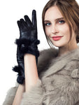 YISEVEN Women's Elegant Lambskin Leather Gloves YISEVEN