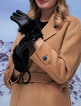 YISEVEN Women's Elegant Lambskin Leather Gloves YISEVEN