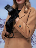 YISEVEN Women's Elegant Lambskin Leather Gloves YISEVEN