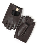 YISEVEN Men's Fingerless  Lambskin Leather Gloves YISEVEN
