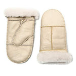 YISEVEN Womens  Sheepskin Shearling Leather Gloves(Mittens) YISEVEN