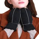YISEVEN Women's  Lambskin Shearling Leather  Gloves(Mittens) YISEVEN