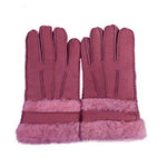YISEVEN Womens Sheepskin Shearling Leather Gloves YISEVEN
